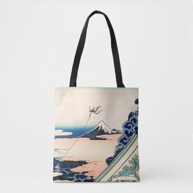 Katsushika Hokusai - Asakusa Honganji temple, Edo Tote Bag (Front)