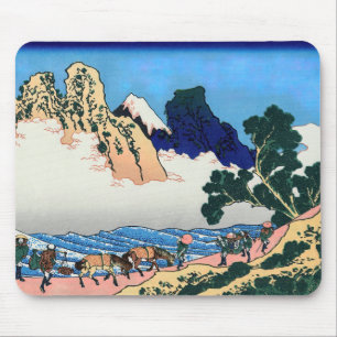 Katsushika Hokusai - Back of Fuji, Minobu river Mouse Pad