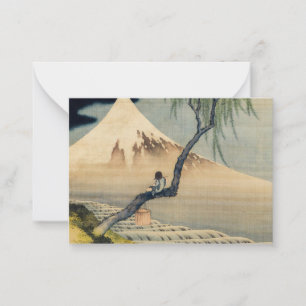 Katsushika Hokusai - Boy Viewing Mount Fuji Card