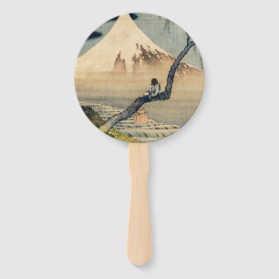 Katsushika Hokusai - Boy Viewing Mount Fuji Hand Fan