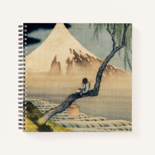 Katsushika Hokusai - Boy Viewing Mount Fuji Notebook
