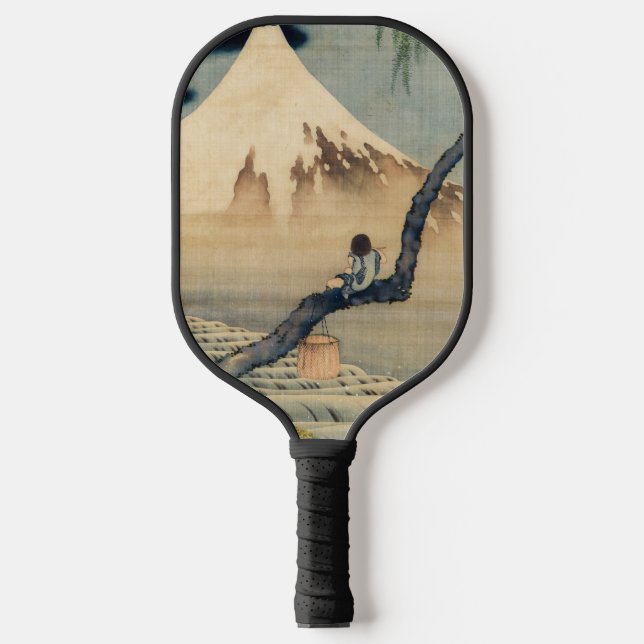 Katsushika Hokusai - Boy Viewing Mount Fuji Pickleball Paddle (Front)