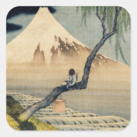 Katsushika Hokusai - Boy Viewing Mount Fuji