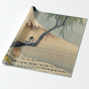 Katsushika Hokusai - Boy Viewing Mount Fuji Wrapping Paper