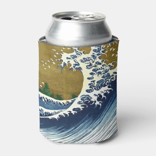 Katsushika Hokusai - Coloured Big Wave Can Cooler (Can Front)