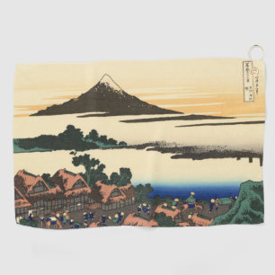 Katsushika Hokusai Dawn in Kai province Golf Towel