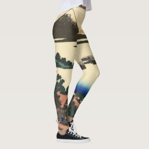 Katsushika Hokusai  Dawn in Kai province   Leggings