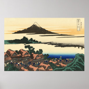 Katsushika Hokusai  Dawn in Kai province Poster