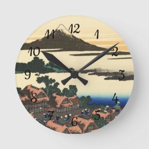 Katsushika Hokusai  Dawn in Kai province  Round Clock