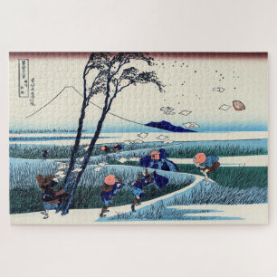 Katsushika Hokusai - Ejiri in the Suruga province Jigsaw Puzzle