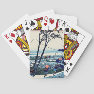 Katsushika Hokusai - Ejiri in the Suruga province Playing Cards