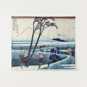 Katsushika Hokusai - Ejiri in the Suruga province Tapestry