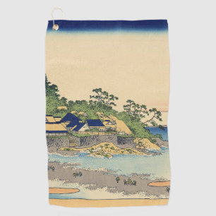 Katsushika Hokusai Enoshima in the Sagami province Golf Towel