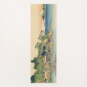 Katsushika Hokusai Enoshima in the Sagami province Yoga Mat