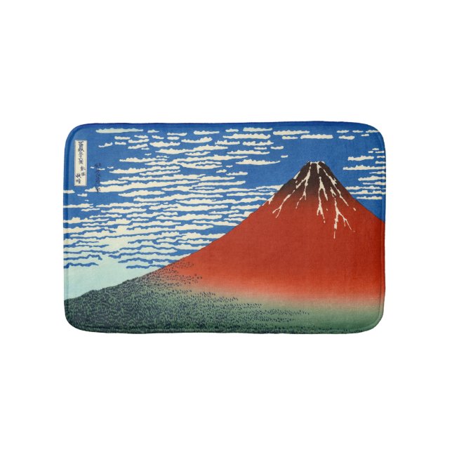 Katsushika Hokusai - Fine Wind, Clear Morning Bath Mat (Front)