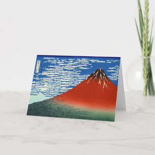 Katsushika Hokusai - Fine Wind, Clear Morning Card