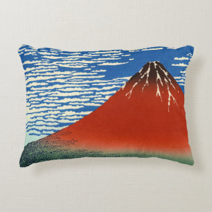 Katsushika Hokusai - Fine Wind, Clear Morning Decorative Cushion