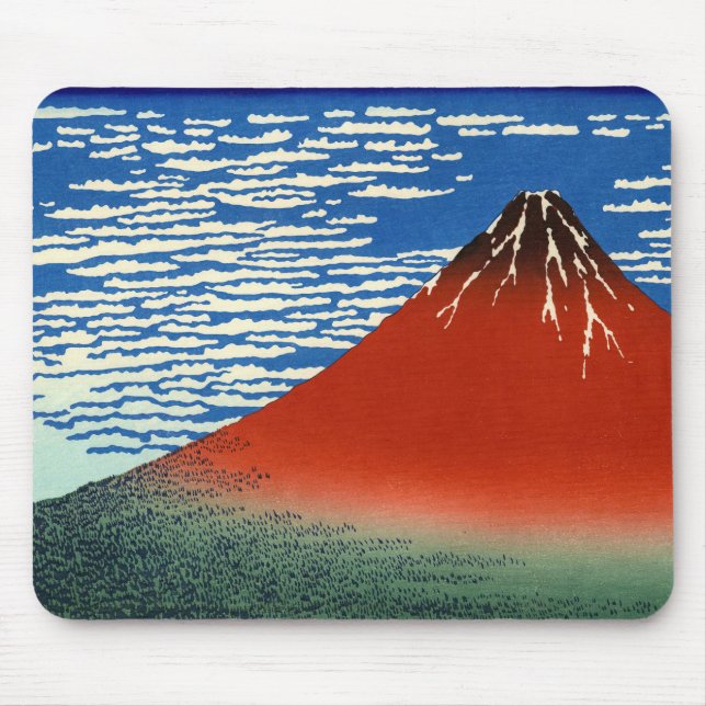 Katsushika Hokusai - Fine Wind, Clear Morning Mouse Pad (Front)