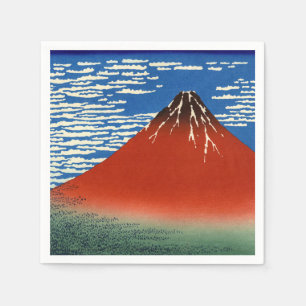 Katsushika Hokusai - Fine Wind, Clear Morning Napkin