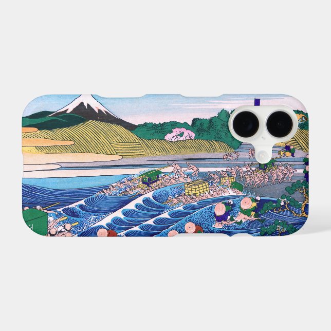 Katsushika Hokusai - Fuji from Kanaya on Tokaido (Back (Horizontal))