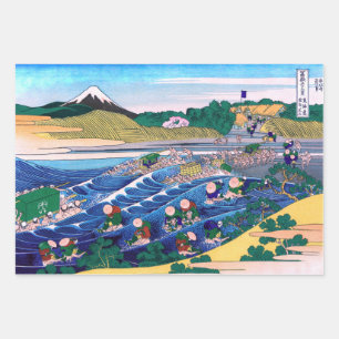 Katsushika Hokusai - Fuji from Kanaya on Tokaido Wrapping Paper Sheet