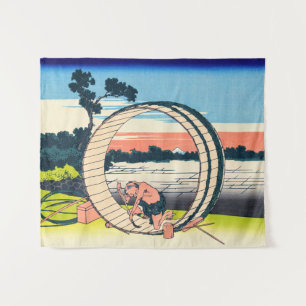 Katsushika Hokusai - Fujimigahara, Owari Province Tapestry