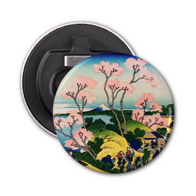 Katsushika Hokusai - Gotenyama, Tokaido, Shinagawa Bottle Opener (Front)