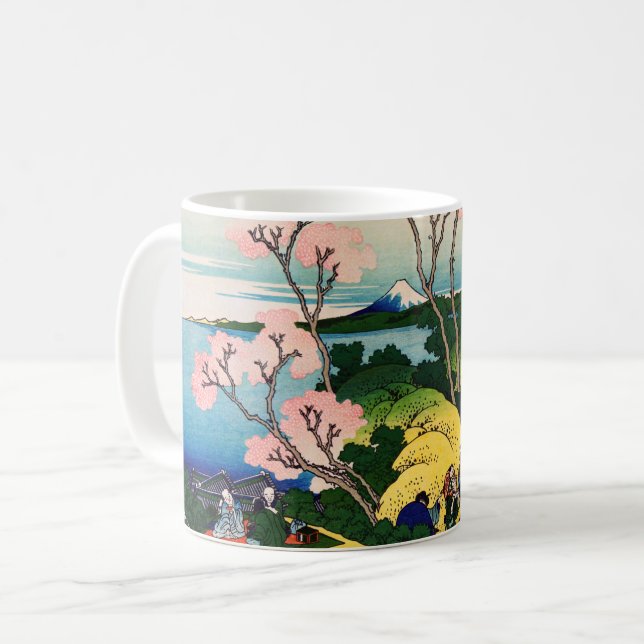 Katsushika Hokusai - Gotenyama, Tokaido, Shinagawa Coffee Mug (Front Left)