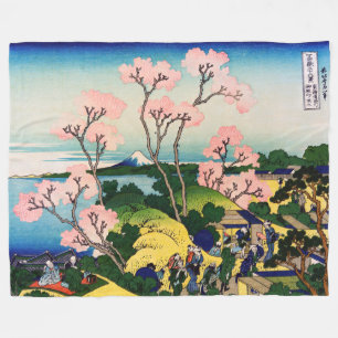 Katsushika Hokusai - Gotenyama, Tokaido, Shinagawa Fleece Blanket