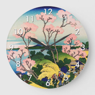 Katsushika Hokusai - Gotenyama, Tokaido, Shinagawa Large Clock