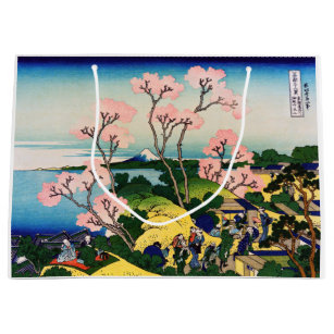 Katsushika Hokusai - Gotenyama, Tokaido, Shinagawa Large Gift Bag