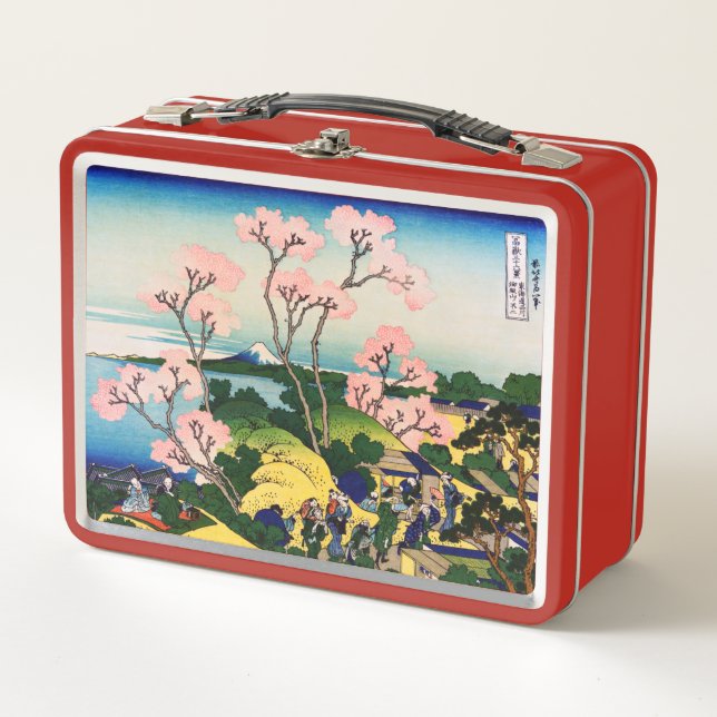 Katsushika Hokusai - Gotenyama, Tokaido, Shinagawa Metal Lunch Box (Front)