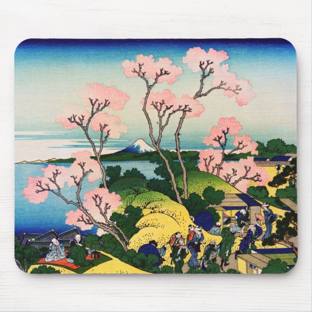 Katsushika Hokusai - Gotenyama, Tokaido, Shinagawa Mouse Pad (Front)
