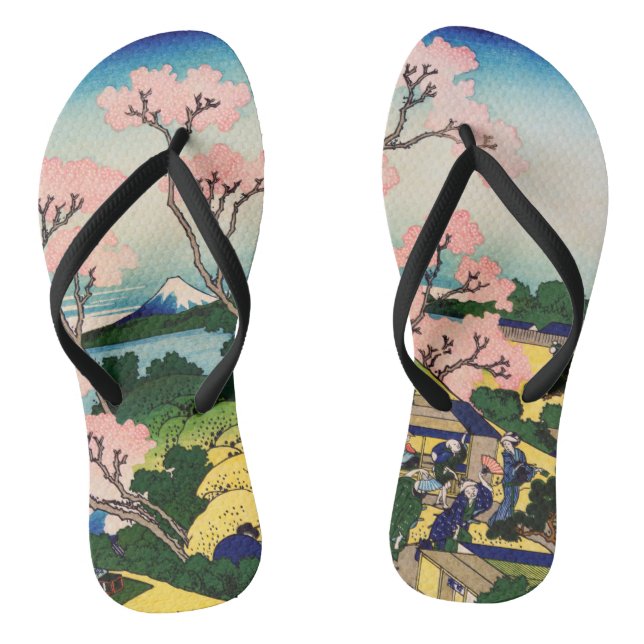 Katsushika Hokusai - Gotenyama, Tokaido, Shinagawa Thongs (Footbed)