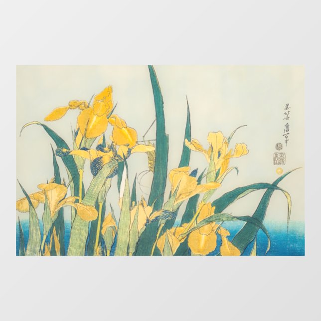 Katsushika Hokusai - Grasshopper and Iris (Sheet)