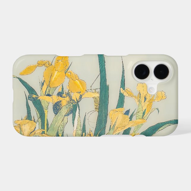 Katsushika Hokusai - Grasshopper and Iris (Back (Horizontal))