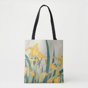 Katsushika Hokusai - Grasshopper and Iris Tote Bag