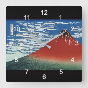 Katsushika Hokusai, Hokusai Square Wall Clock