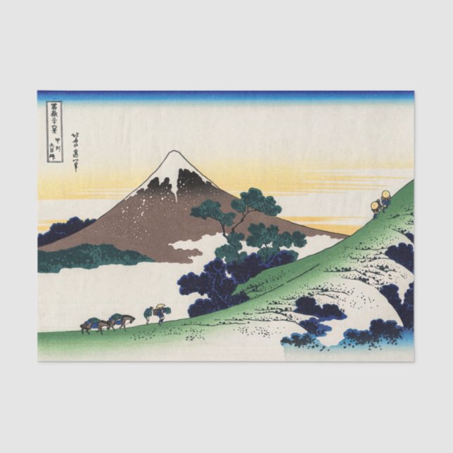 Katsushika Hokusai - Inume pass, Kai province Tissue Paper (Front)