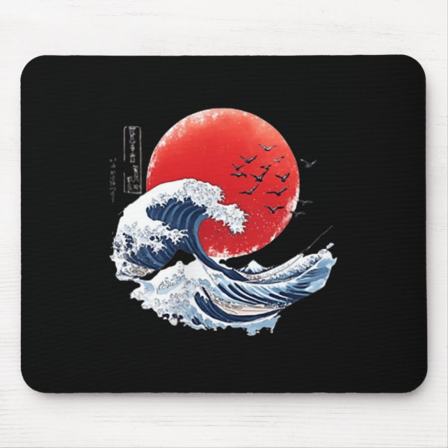 Katsushika Hokusai Japanese Great Wave Men Women K Mouse Pad (Front)