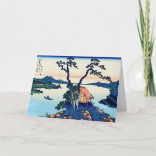 Katsushika Hokusai - Lake Suwa in Shinano province Card