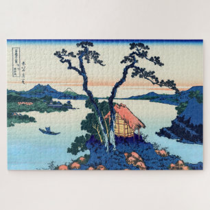 Katsushika Hokusai - Lake Suwa in Shinano province Jigsaw Puzzle