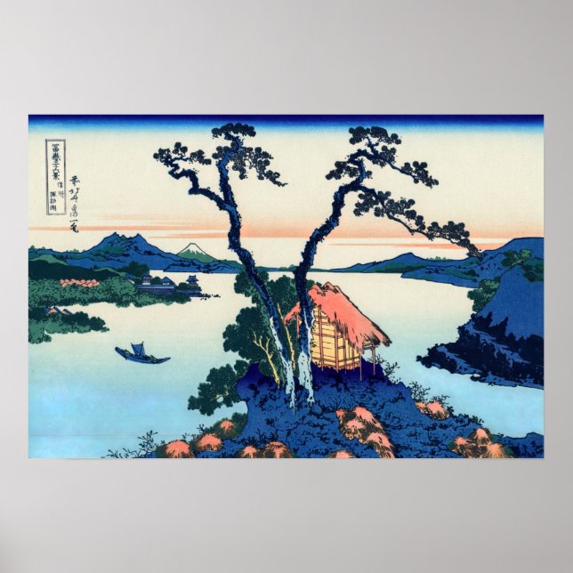 Katsushika Hokusai - Lake Suwa in Shinano province Poster (Front)