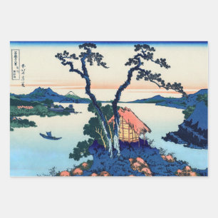Katsushika Hokusai - Lake Suwa in Shinano province Wrapping Paper Sheet