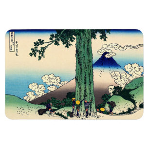 Katsushika Hokusai - Mishima Pass in Kai Magnet