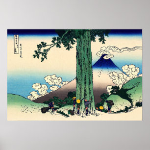 Katsushika Hokusai - Mishima Pass in Kai Province Poster
