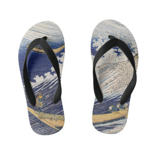 Katsushika Hokusai. Ocean waves Kid's Thongs