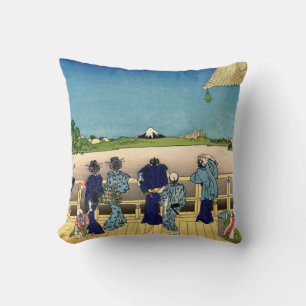 Katsushika Hokusai - Sazai hall, Temple 500 Rakan Cushion