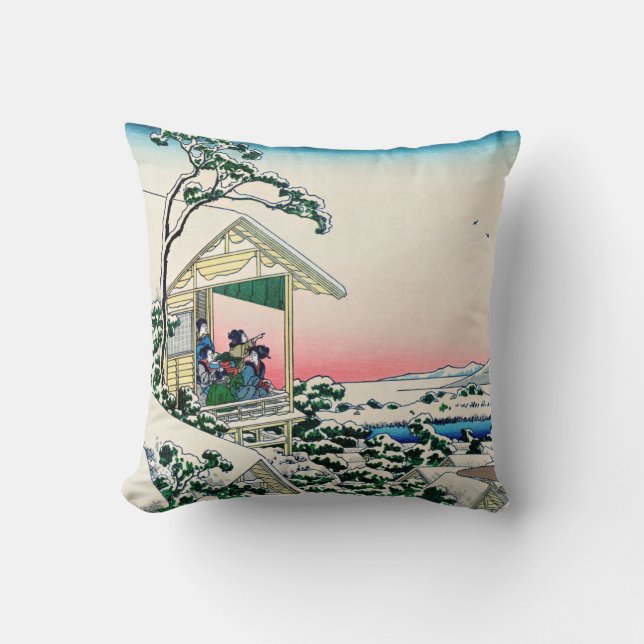 Katsushika Hokusai - Tea house at Koishikawa Cushion (Front)