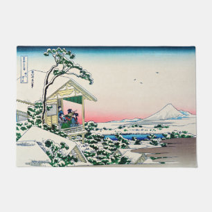 Katsushika Hokusai - Tea house at Koishikawa Doormat